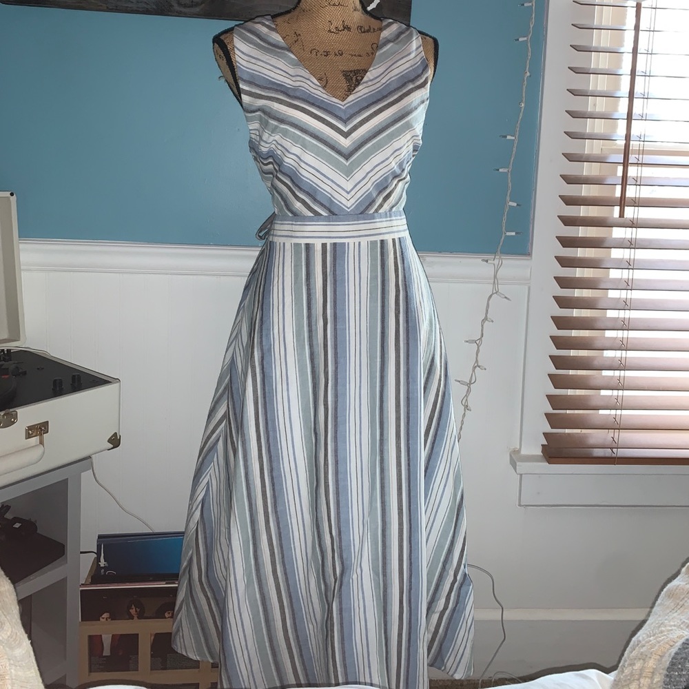 Striped Midi Dress